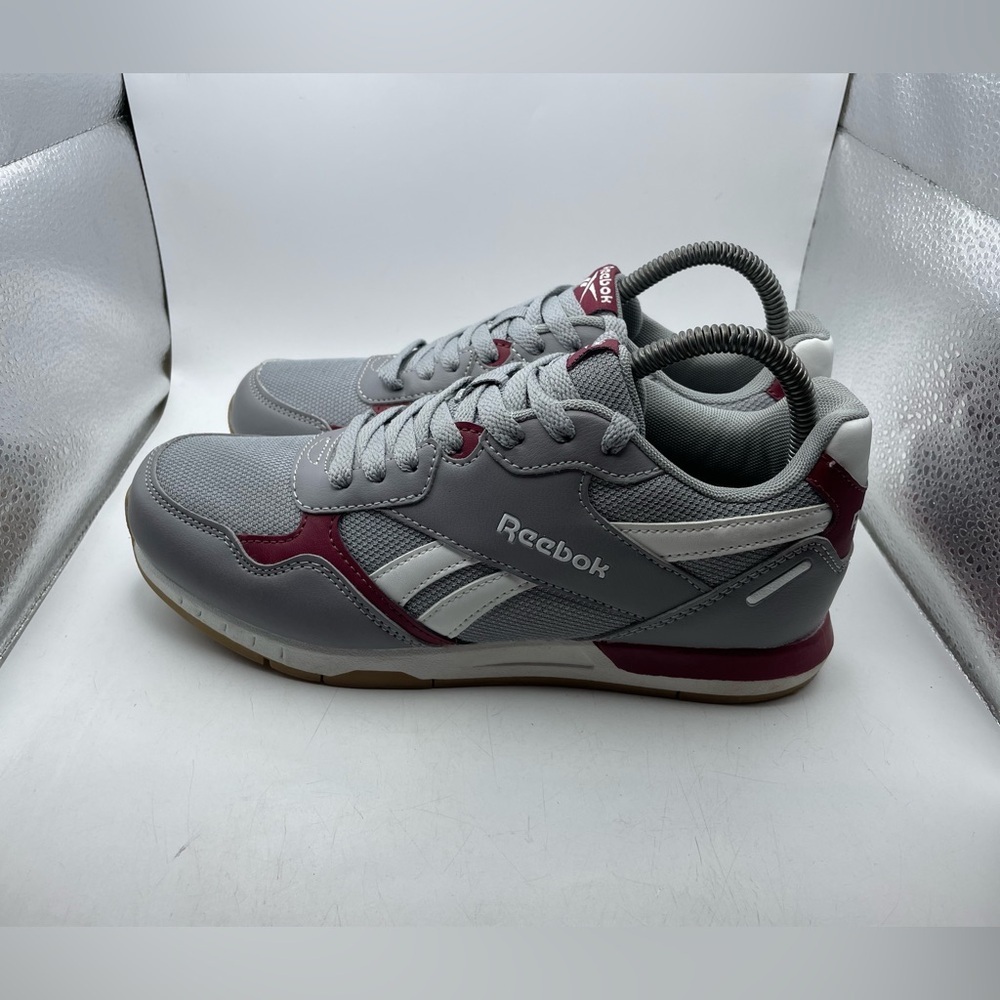 Reebok Men's Classic Runner Sneakers - Gray & Burgundy
